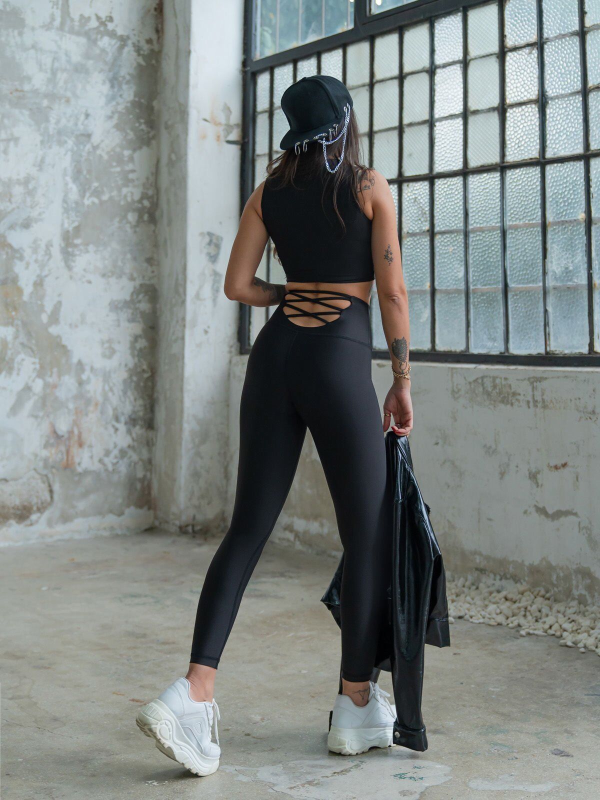297 Decolette Leggings Black Color