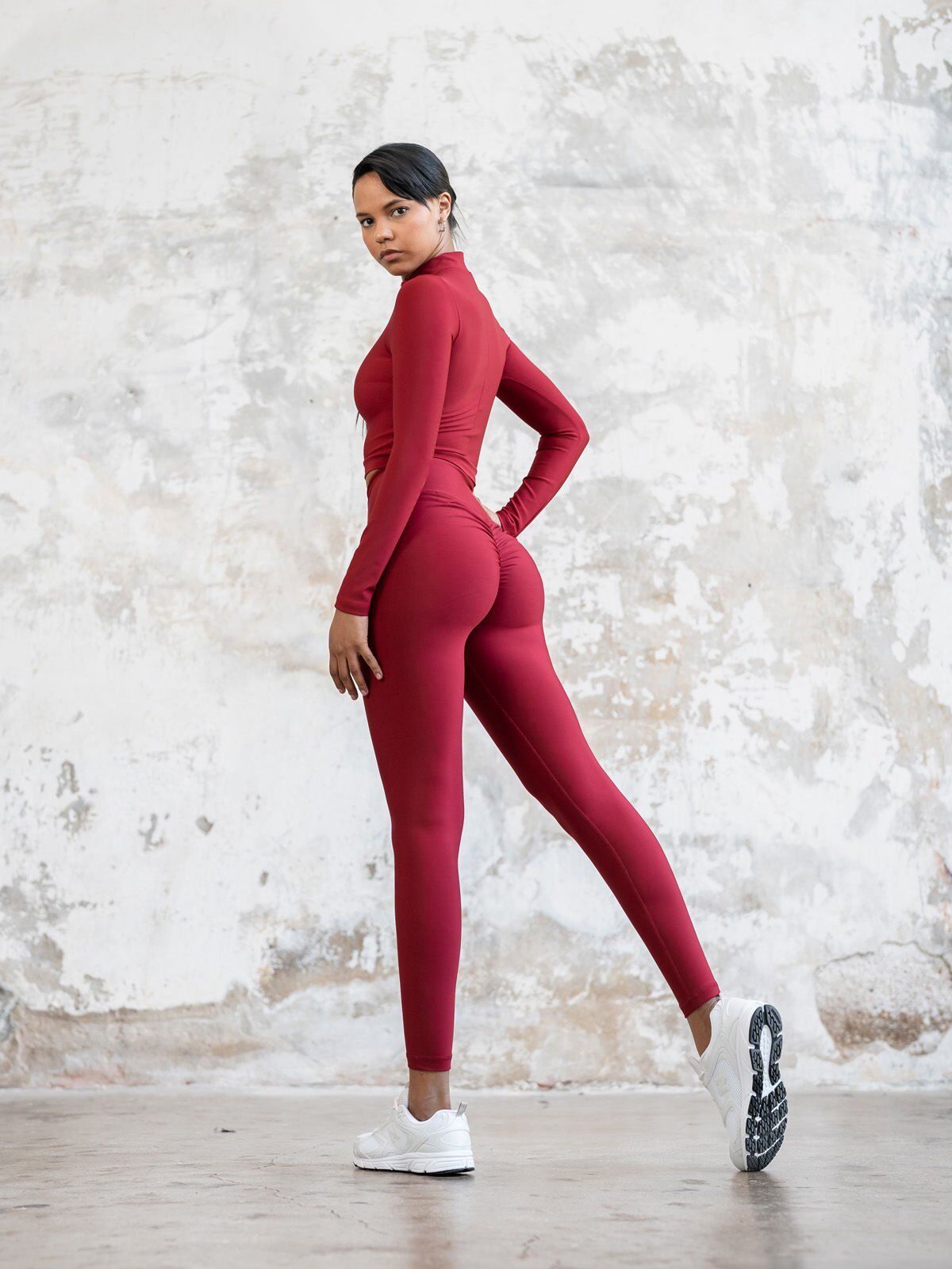 739 Scrunch Butt Leggings Bordo