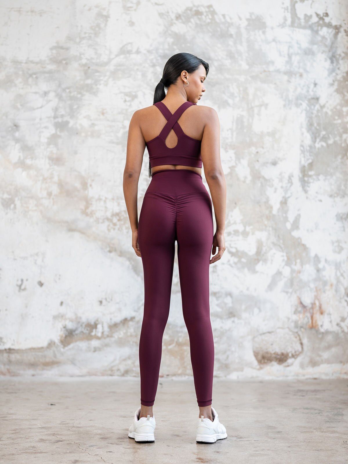 741 Scrunch Butt Leggings Damson Color