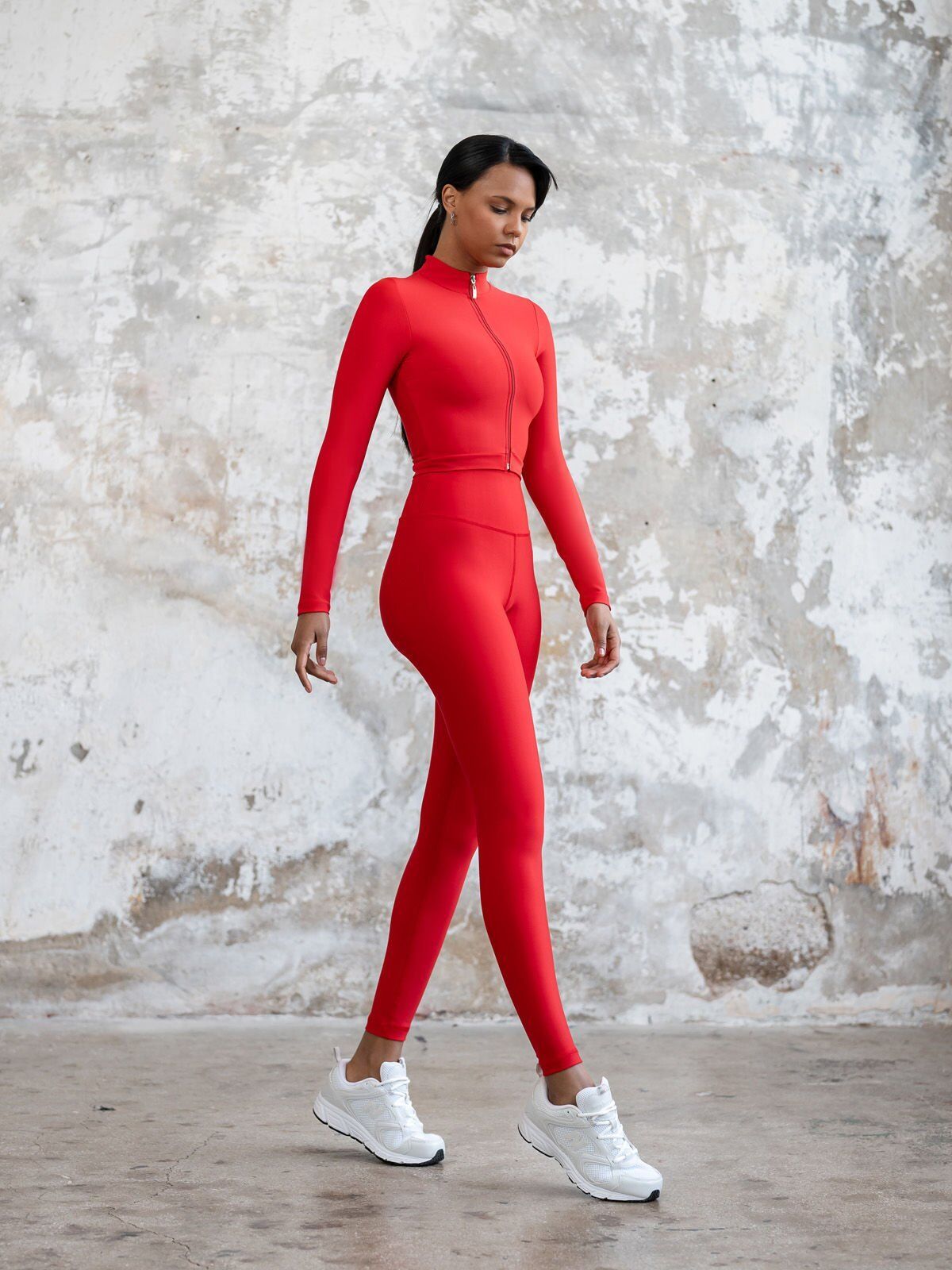 759 Scrunch Butt Leggings Red Color