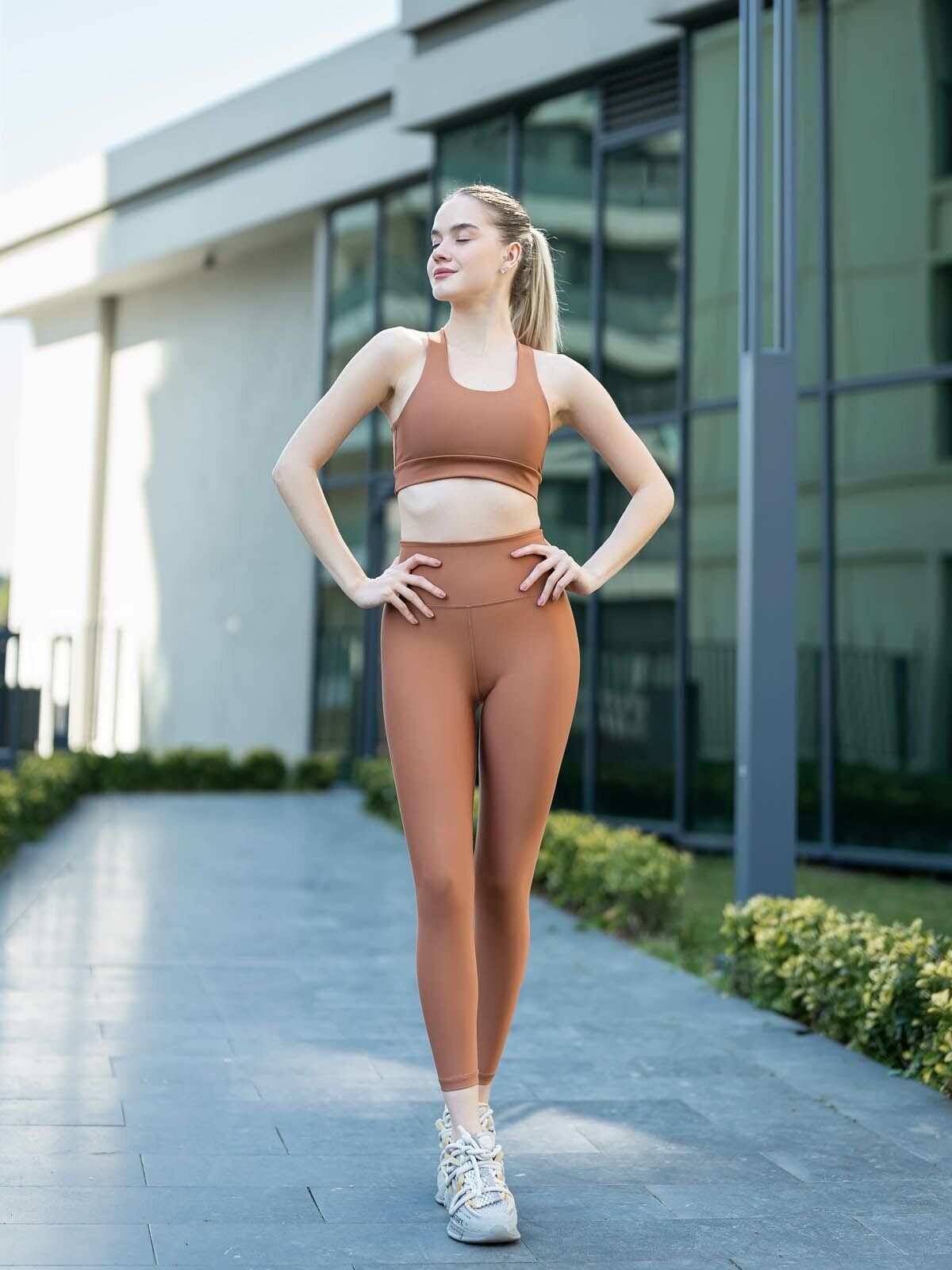 370 Extra High Waist Leggings Camel Color