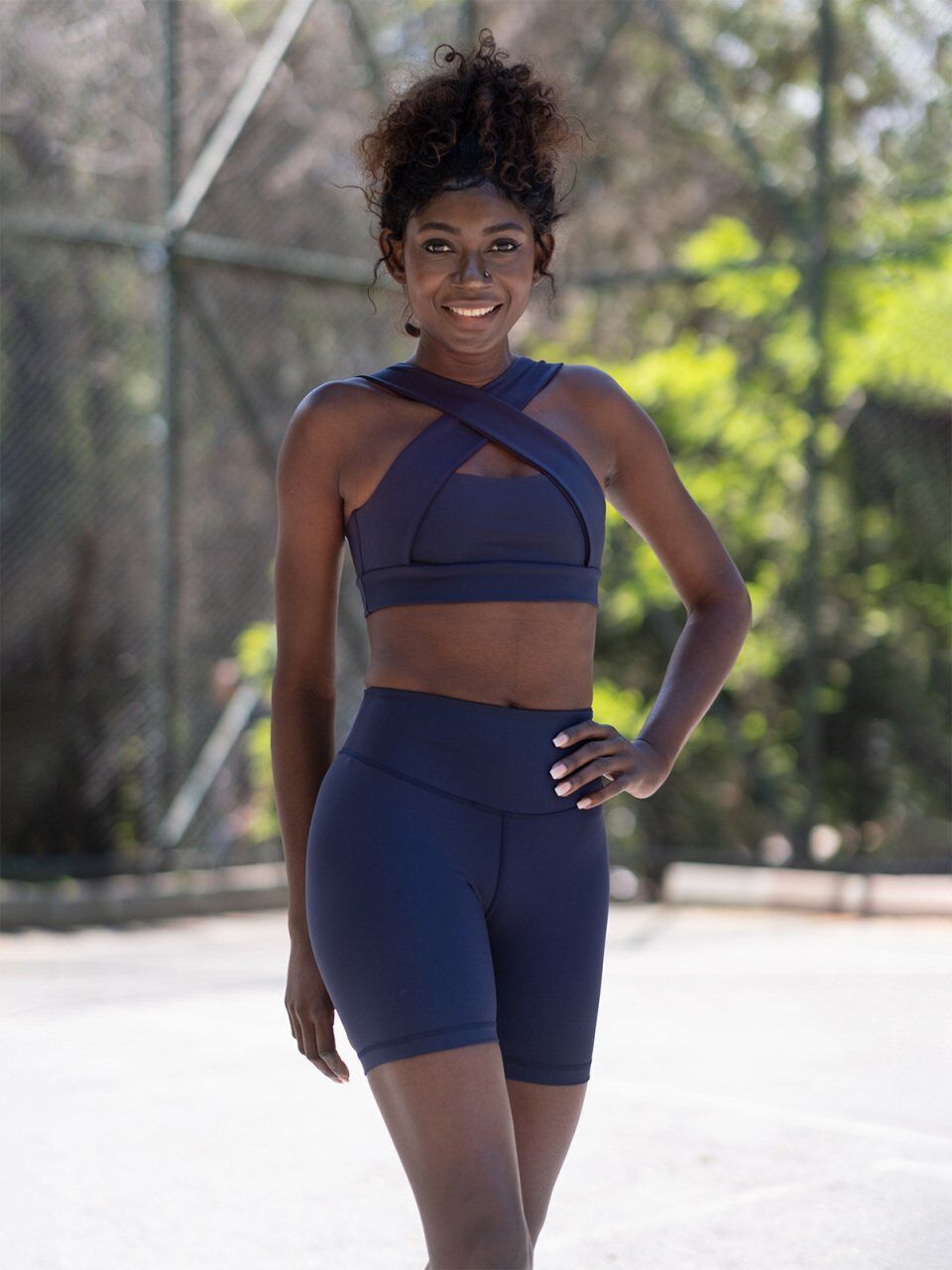 7013 Midi Leggings Navy Blue