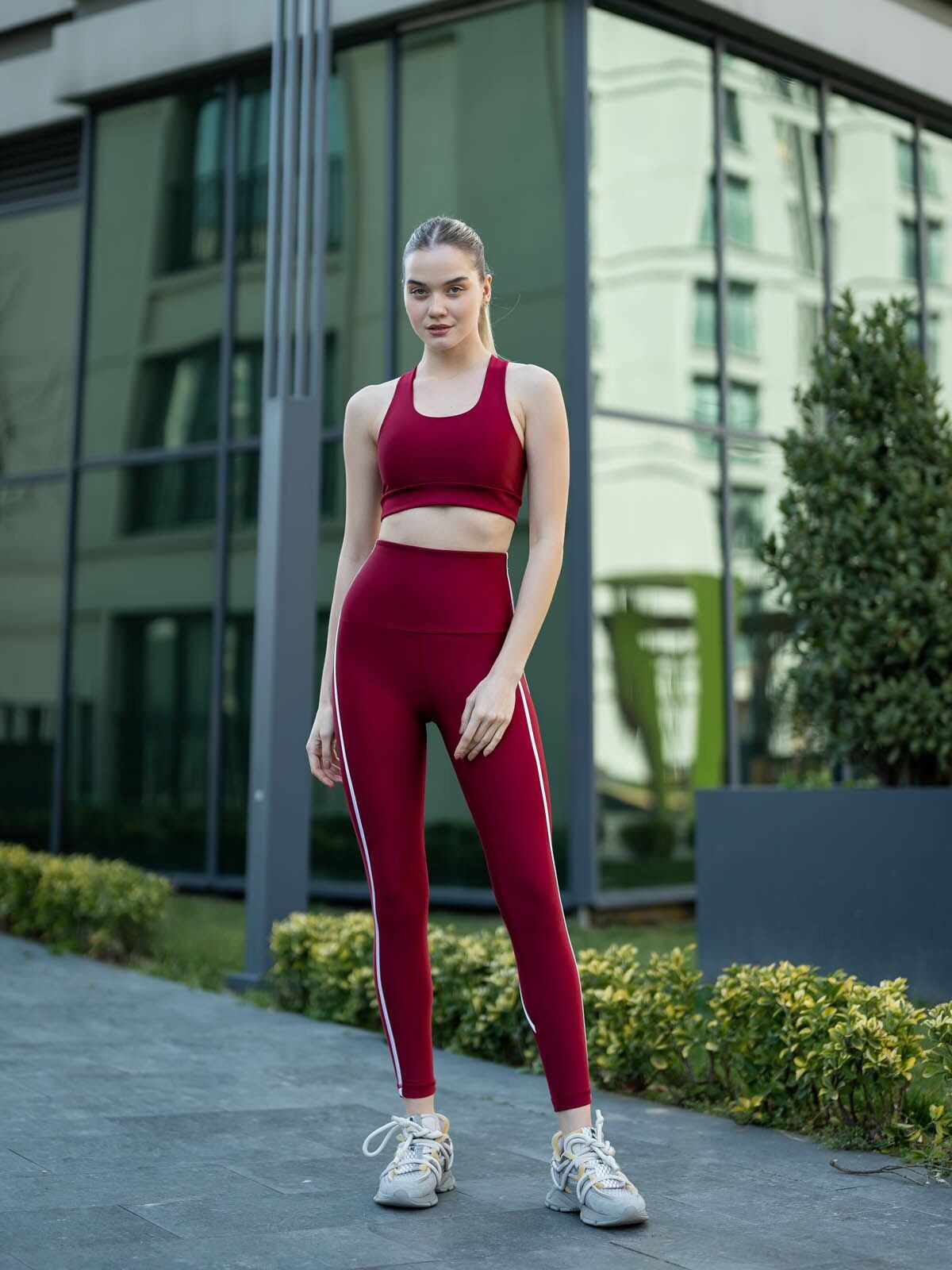 372 Menton Leggings Bordo Color