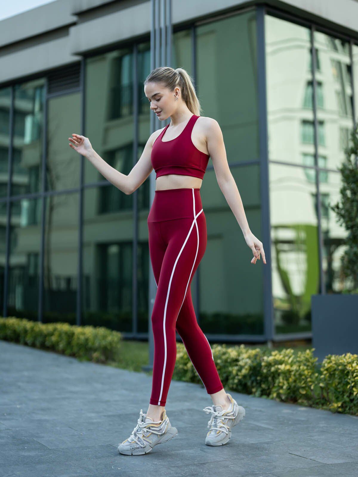 372 Menton Leggings Bordo Color