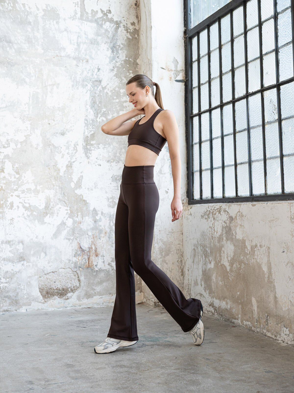 1263 Spanish Leggings Brown Color