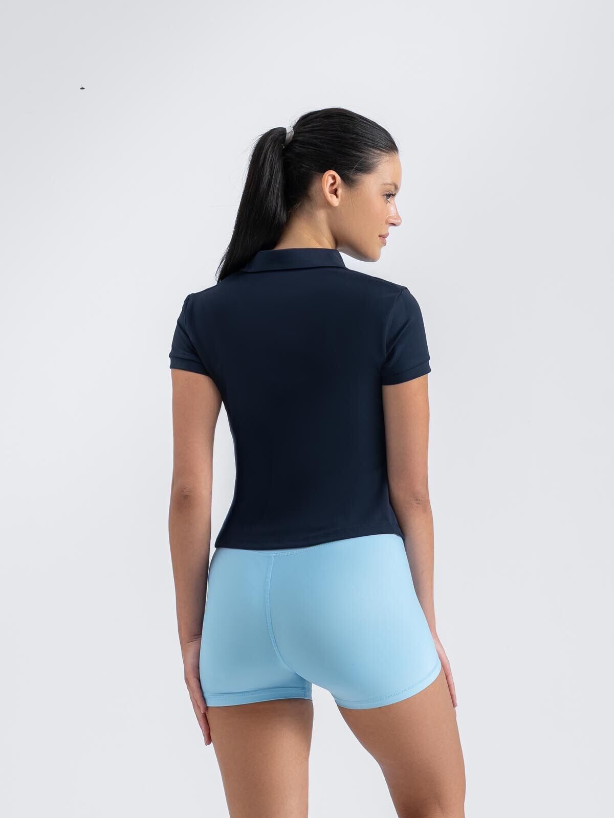 3807 V-Kneck Tshirt Navy Blue Color