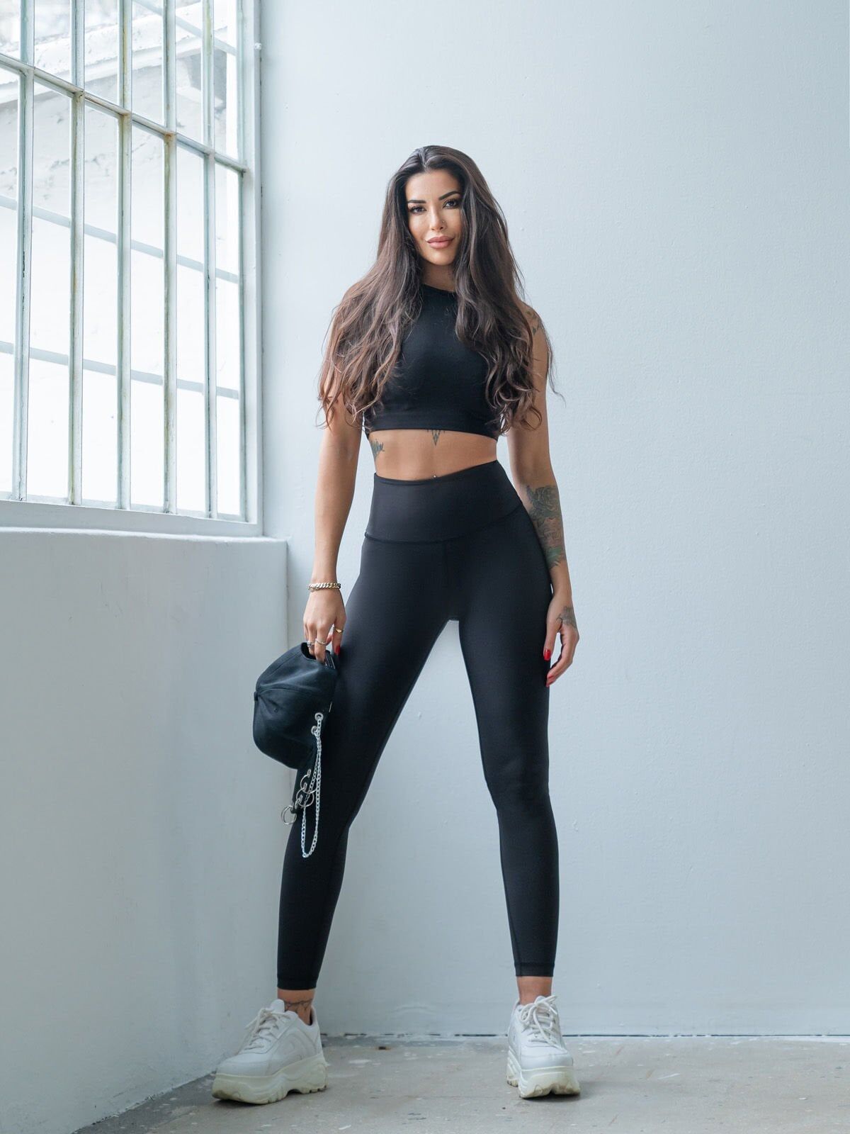 297 Decolette Leggings Black Color