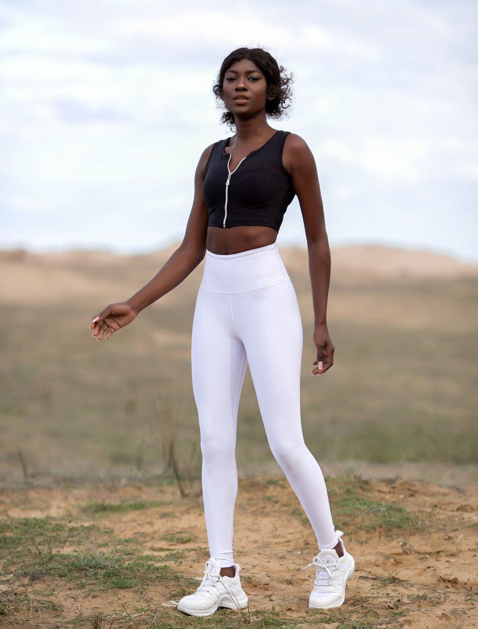 298 Decolette Leggings White Color