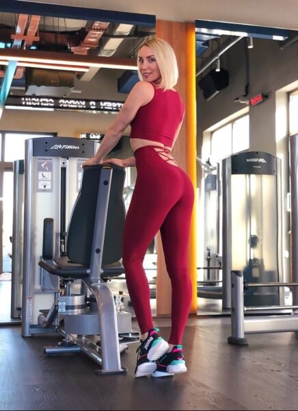 299 Decolette Leggings Bordo