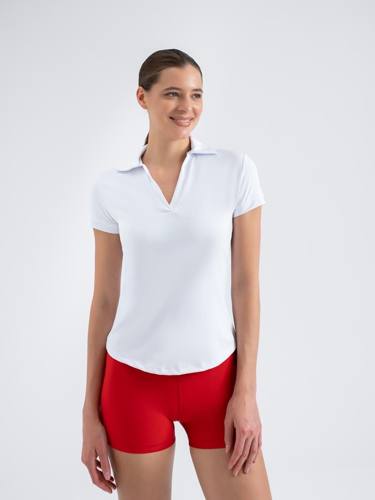 7031 Performans Short Leggings Red Color