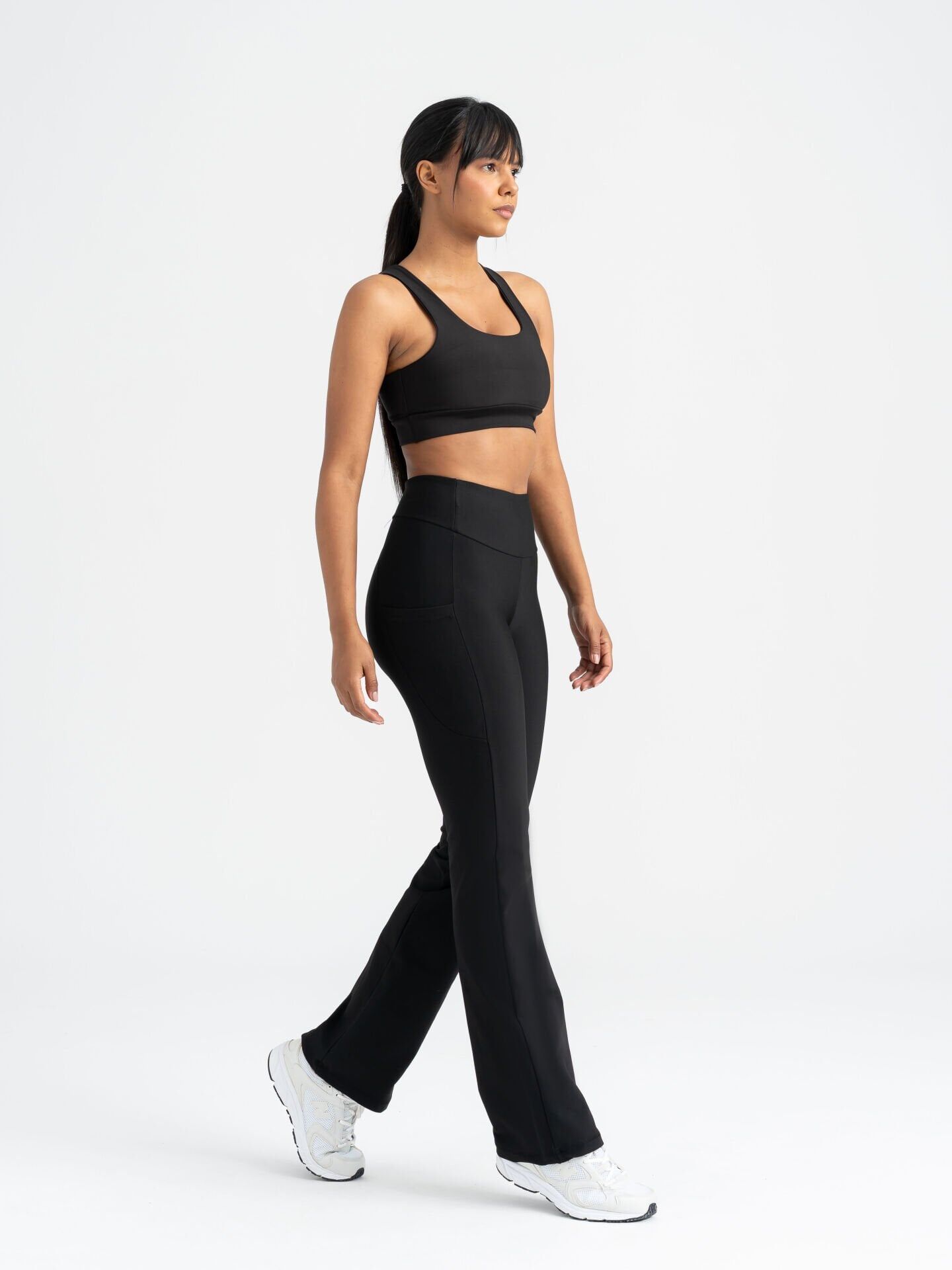 432 Pocket Tube Leg Leggings Black Color