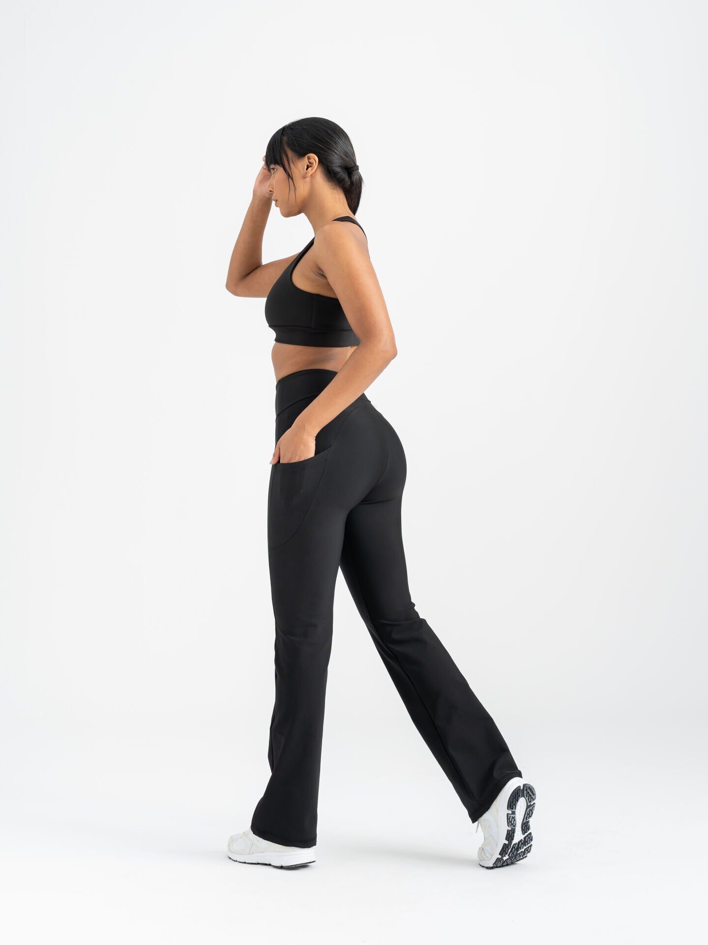 432 Pocket Tube Leg Leggings Black Color