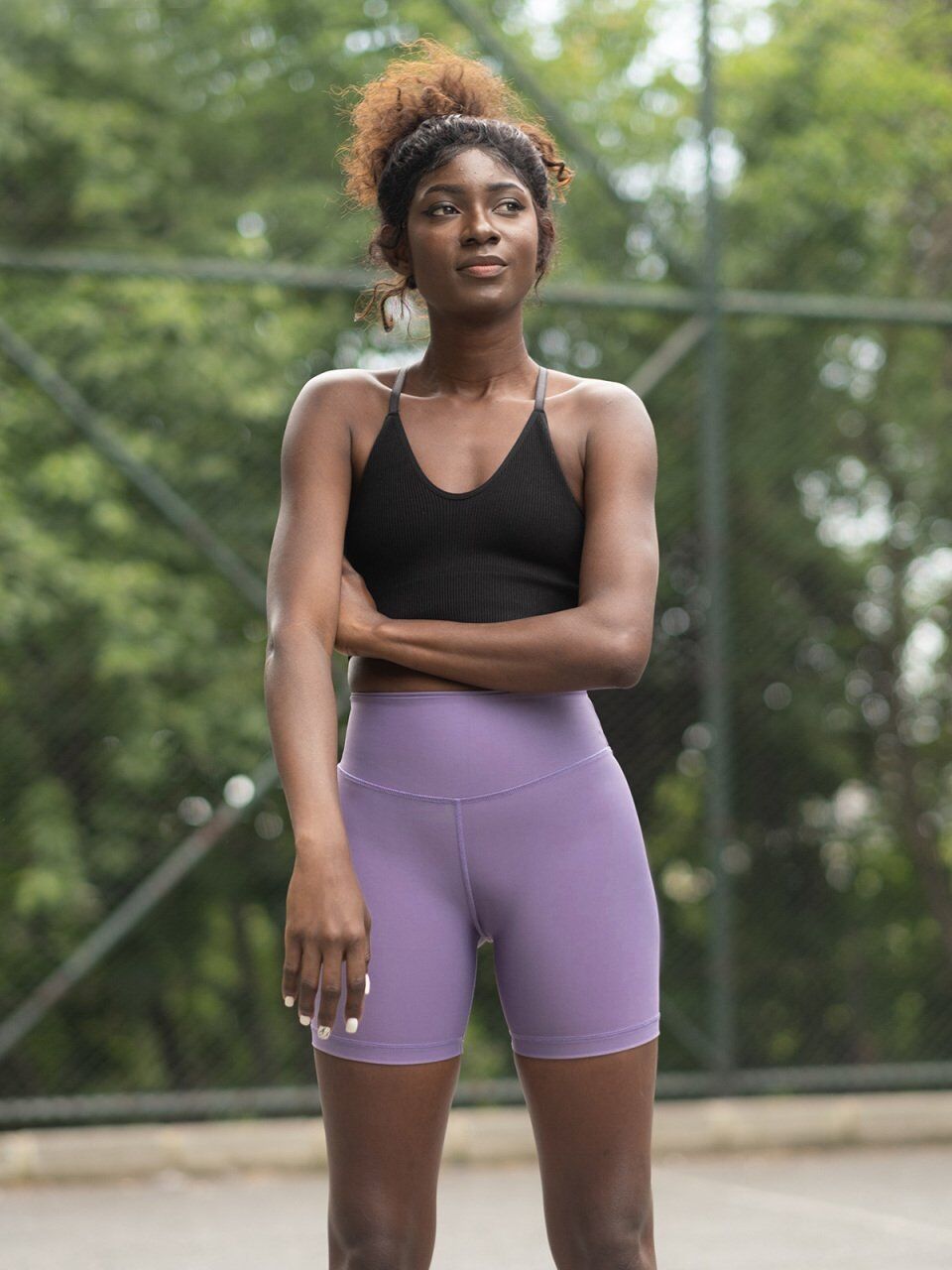 7023 Midi Leggings Magenta Color