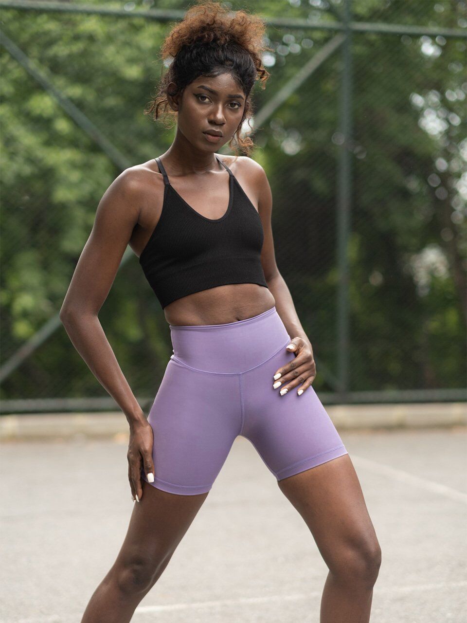 7023 Midi Leggings Magenta Color