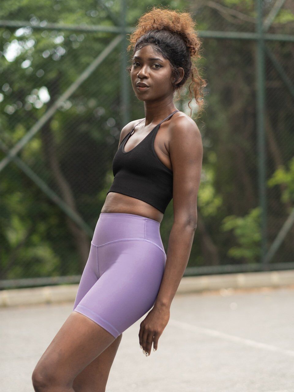 7023 Midi Leggings Magenta Color