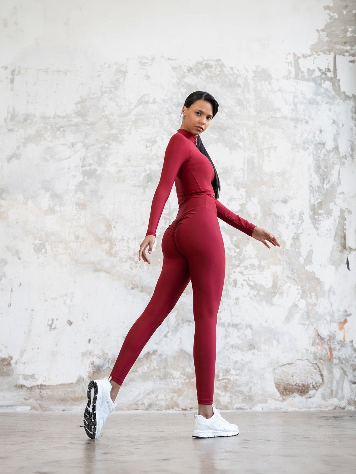 739 Scrunch Butt Leggings Bordo