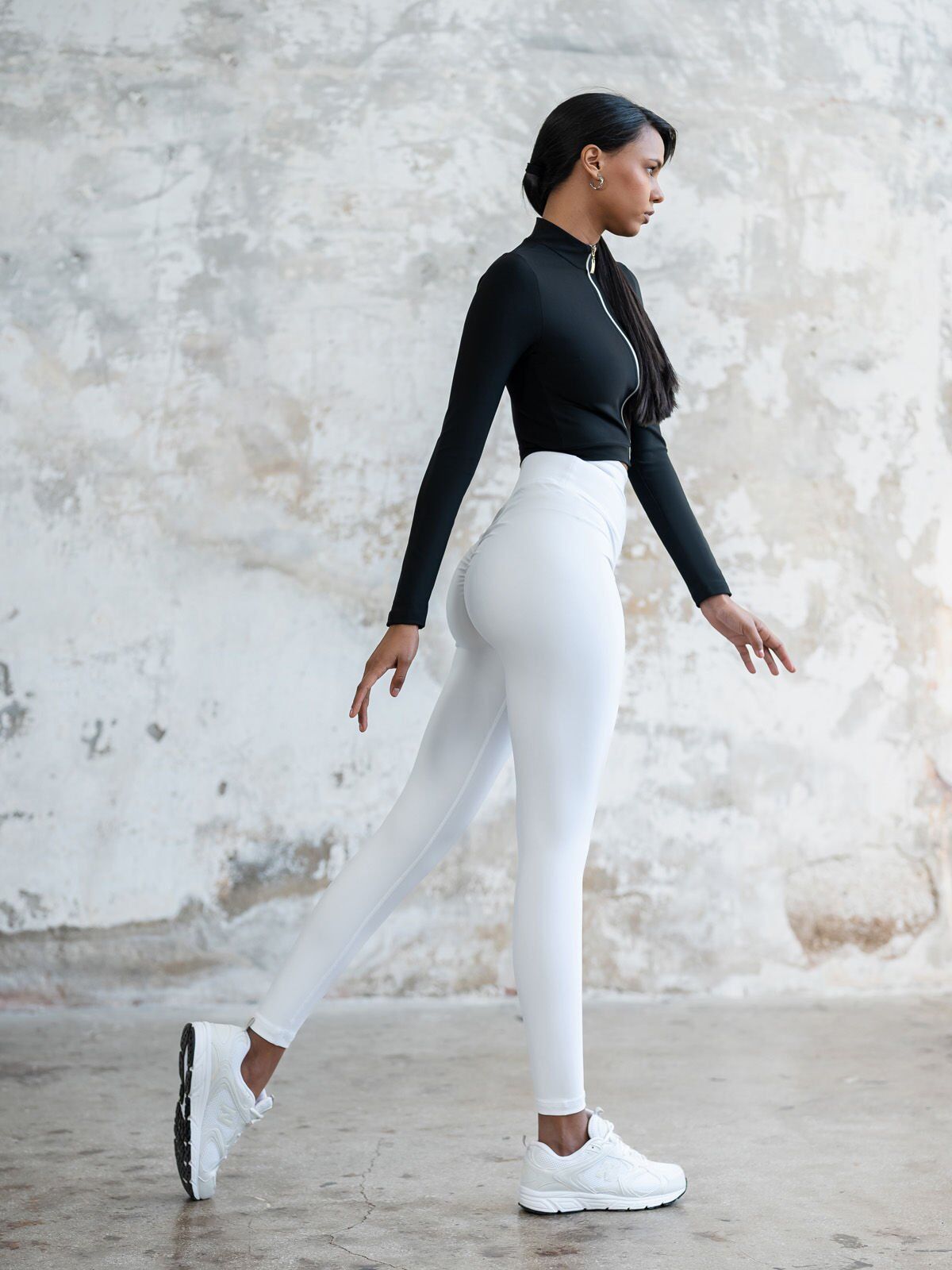 755 Scrunch Butt Leggings White Color