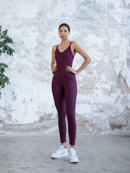 1211 Oslo Jumpsuit Damson Color