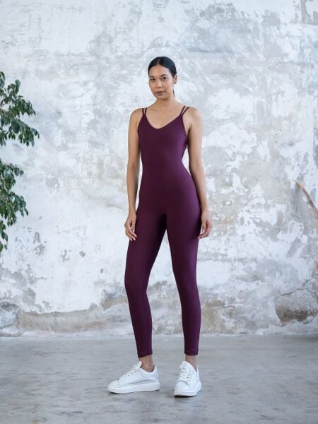 1211 Oslo Jumpsuit Damson Color