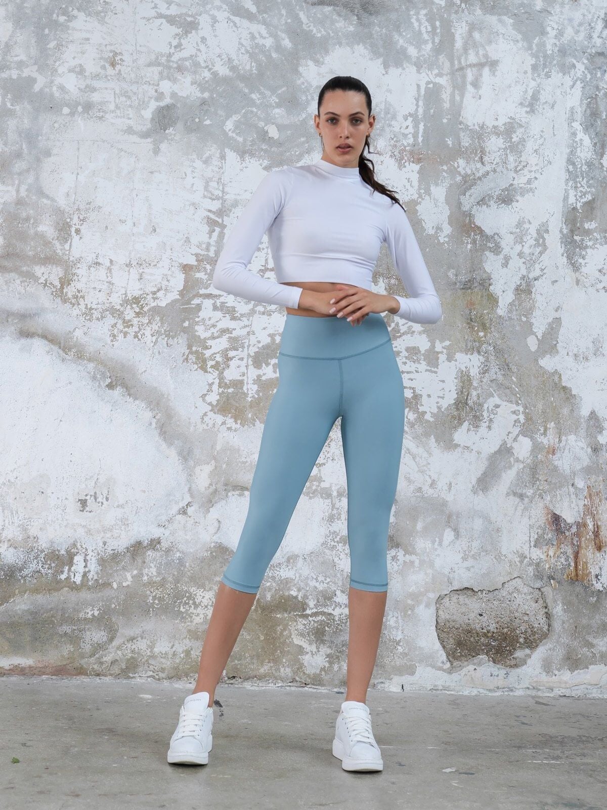 4724 Capri Leggings Waterfall Green