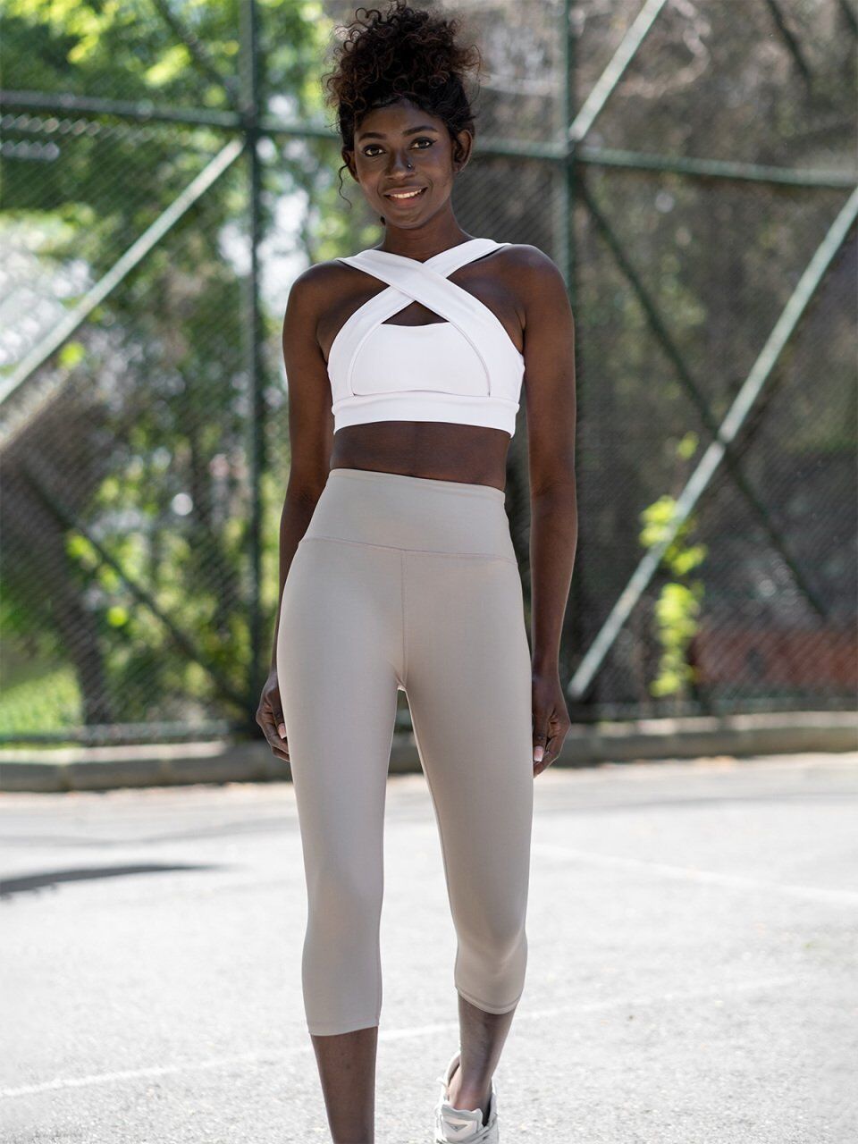 4723 Capri Leggings Water Beige