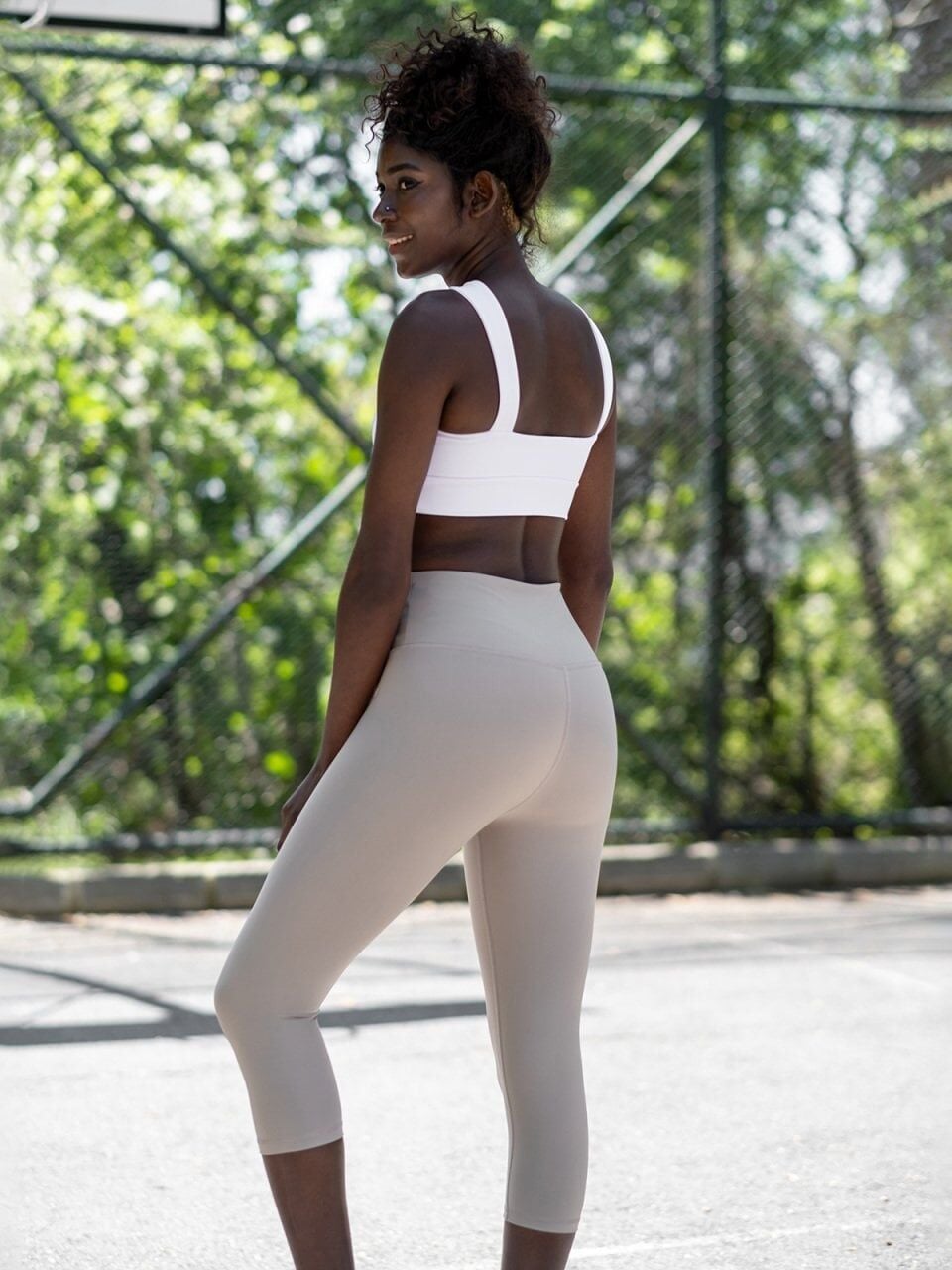 4723 Capri Leggings Water Beige