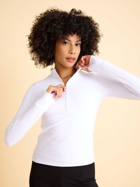 161 Top Wear With Finger White Color