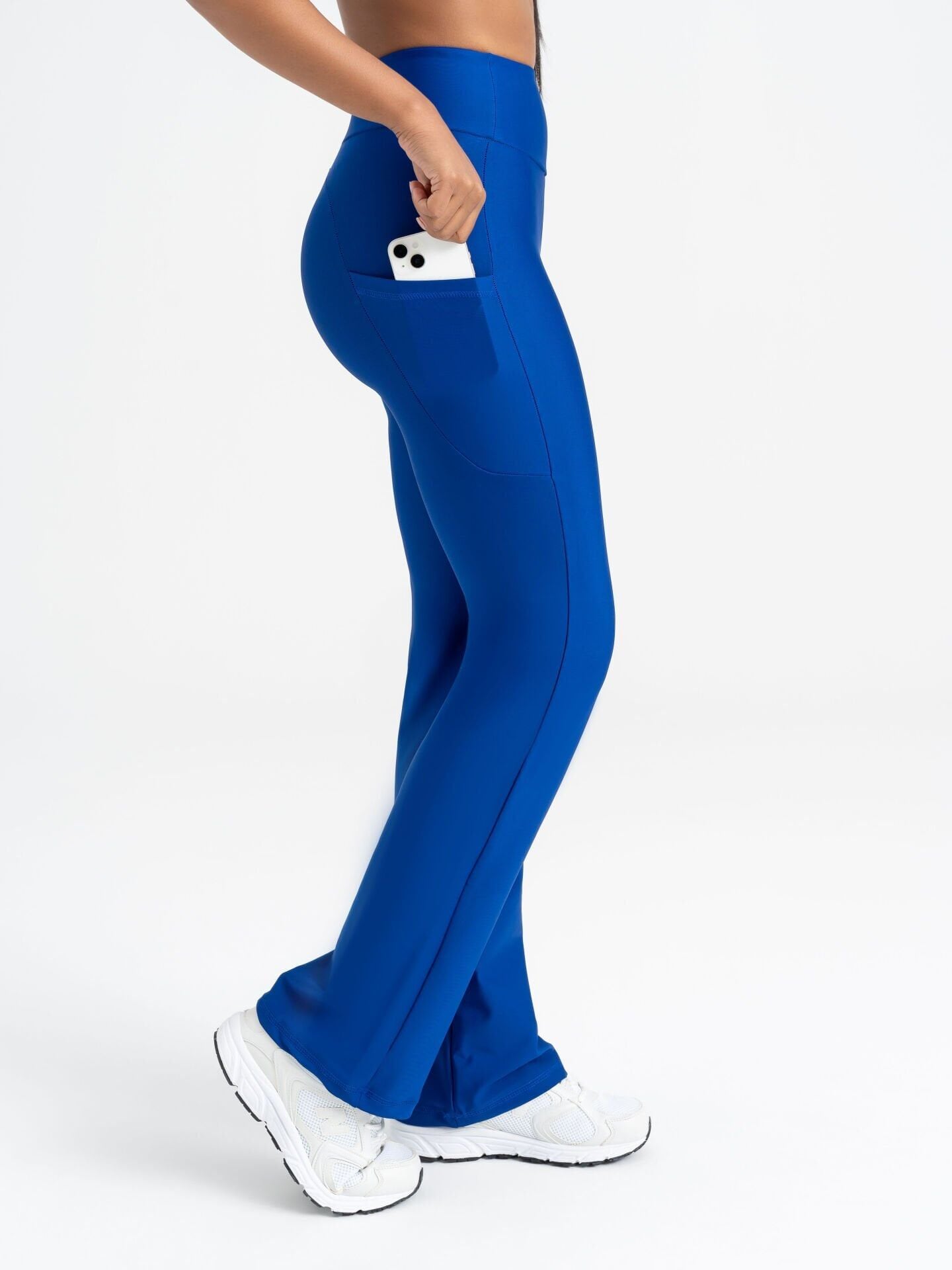 433 Pocket Tube Leg Leggings Blue Color