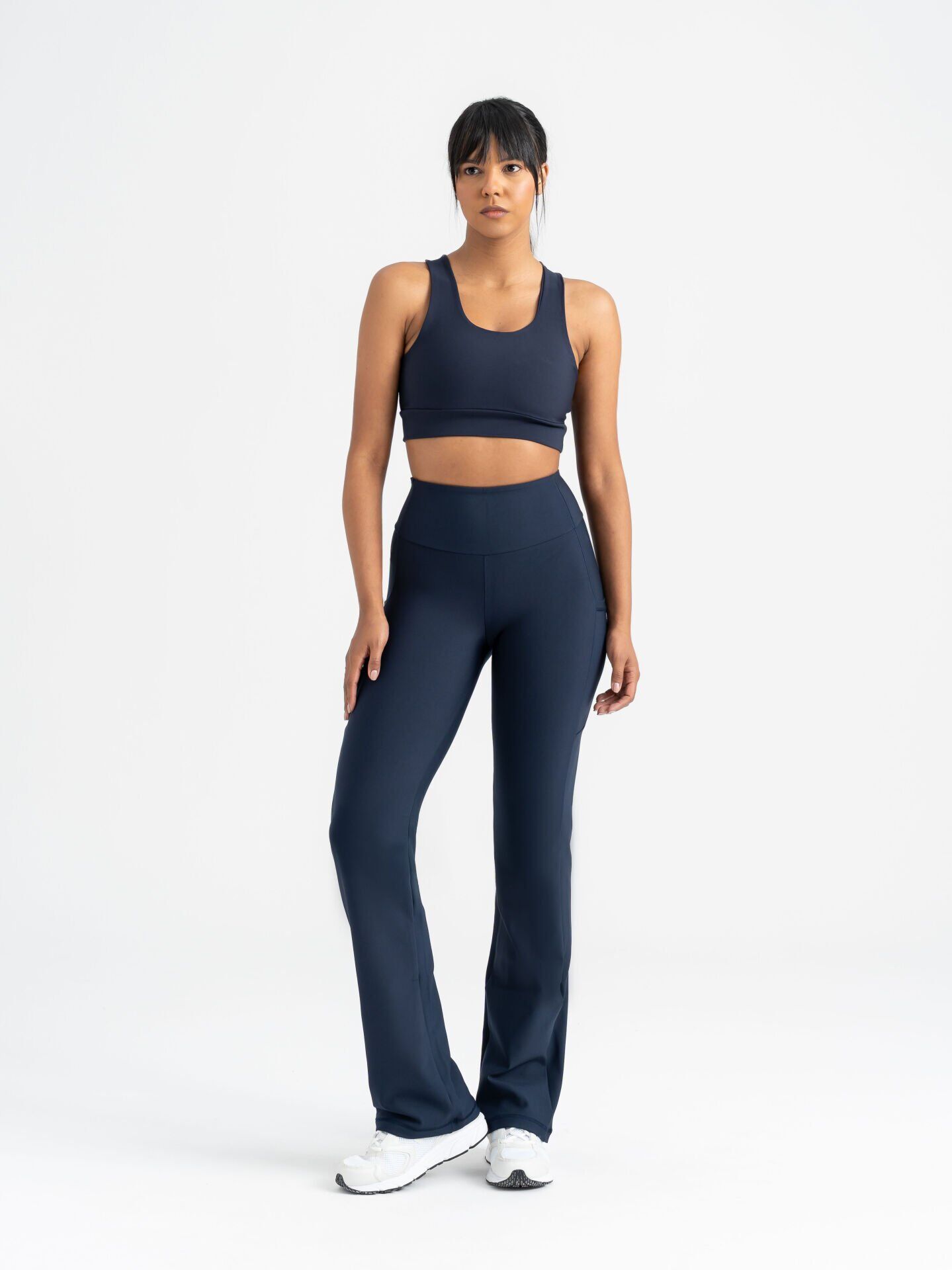 435 Pocket Tube Leg Leggings Navy Blue Color