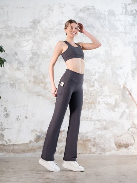 434 Pocket Tube Leg Leggings Antrasit Color