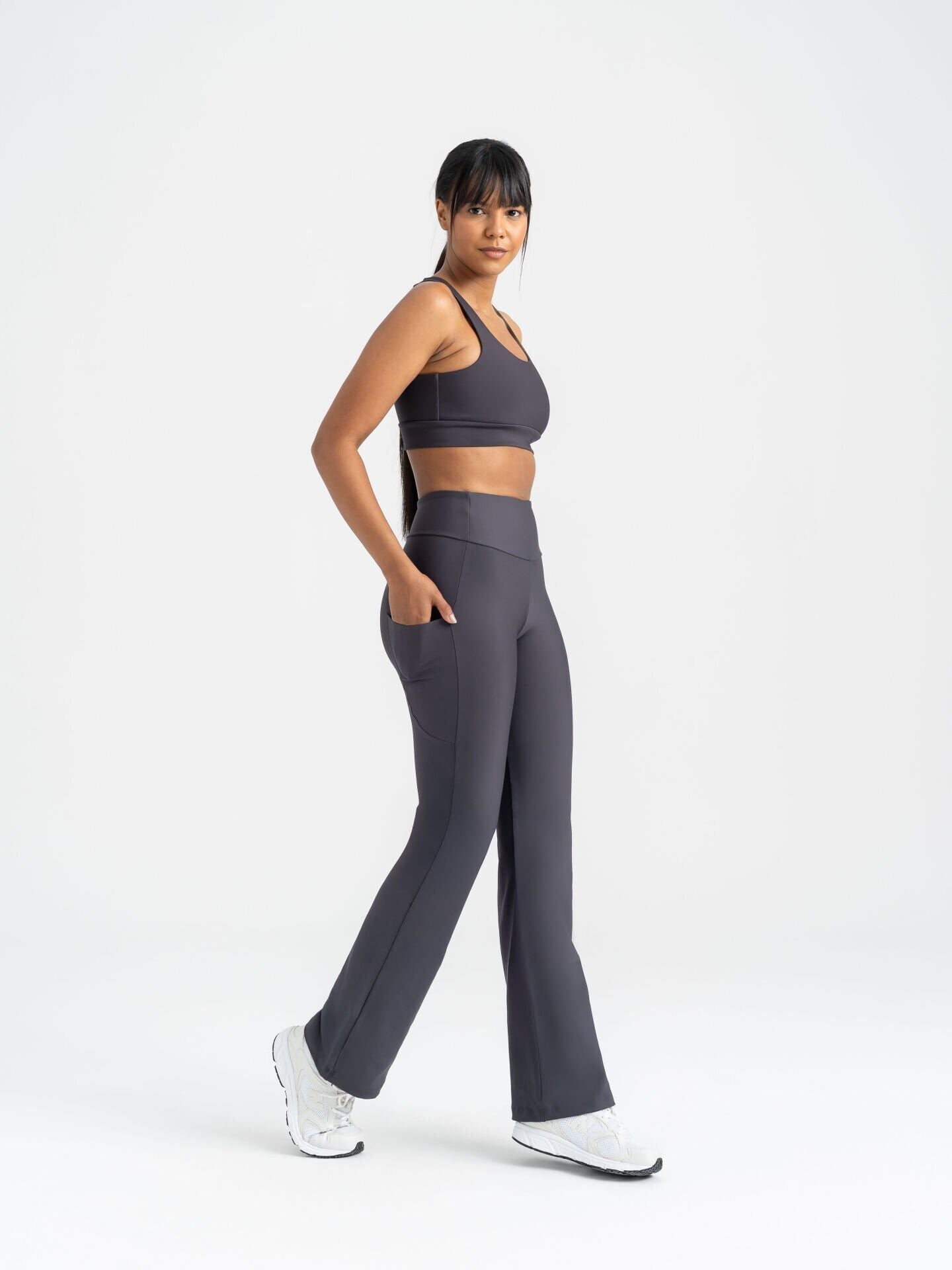 434 Pocket Tube Leg Leggings Antrasit Color