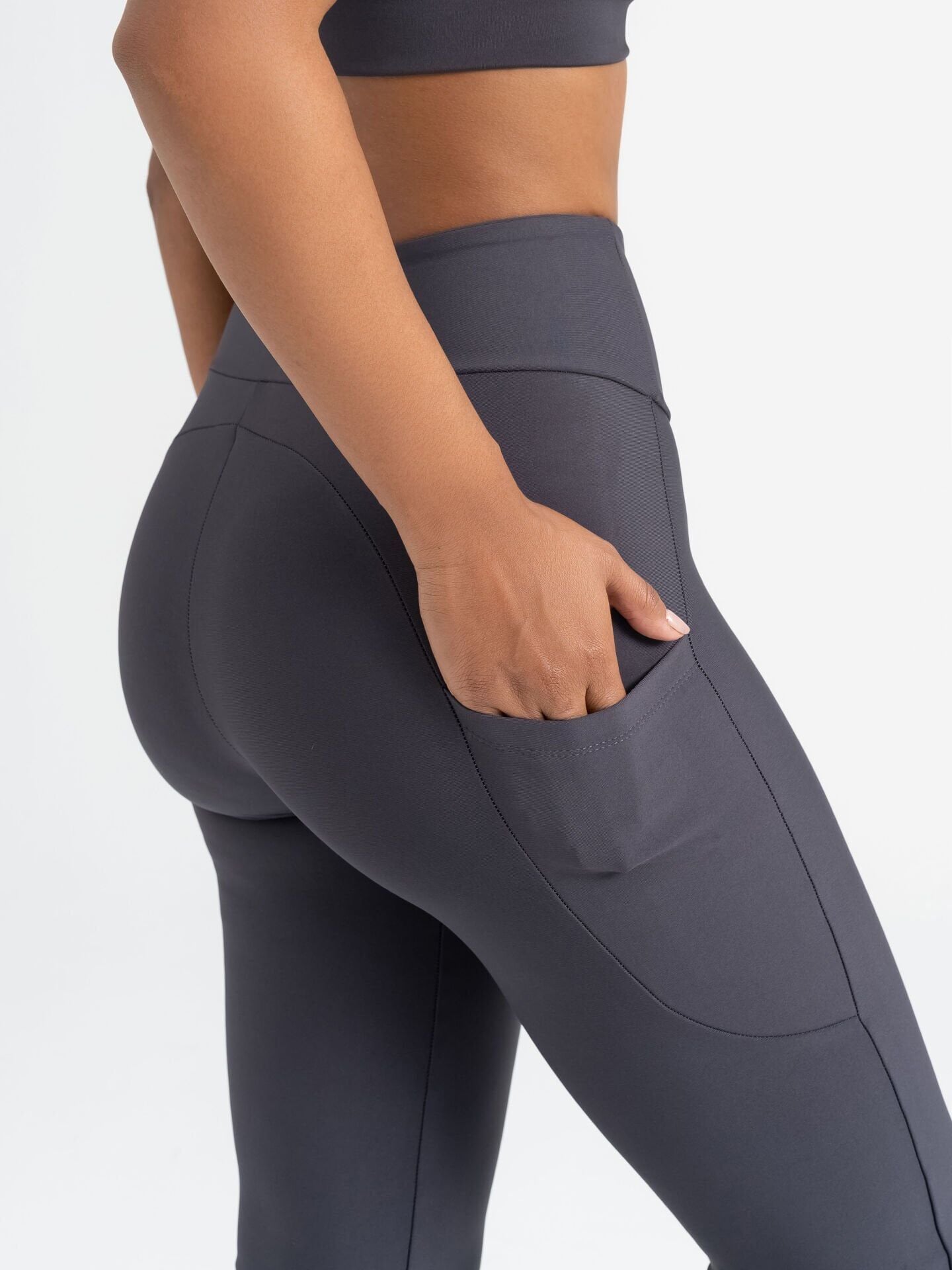 434 Pocket Tube Leg Leggings Antrasit Color
