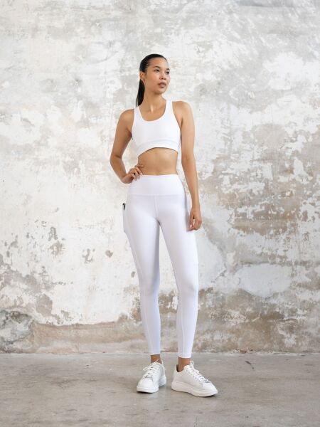 782 Pocket Leggings  White Color