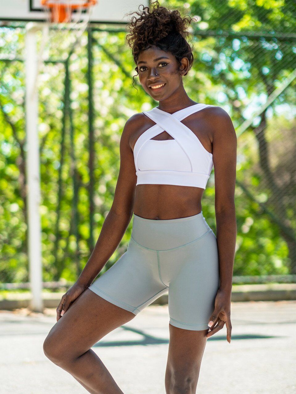 7019 Midi Leggings Water Green