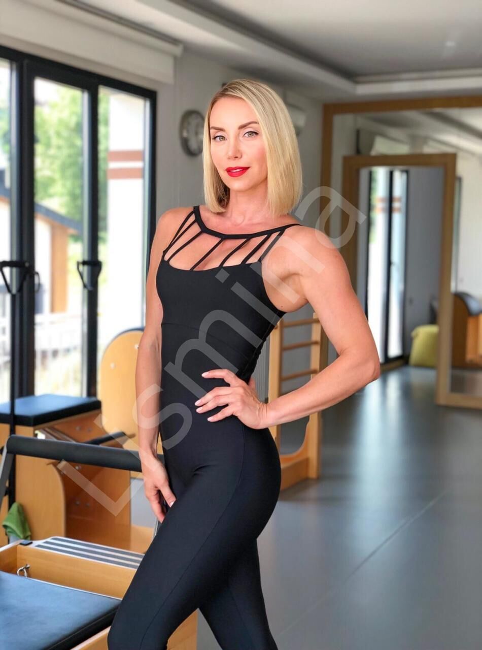 2700 Front Side Detailed Jumsuit Black Color