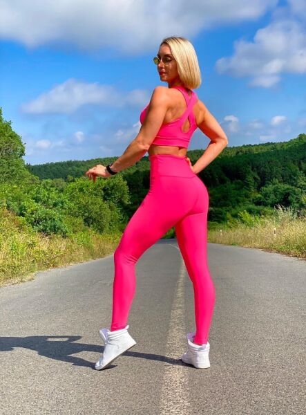 998 Extra High Waist Leggings Neon Pink
