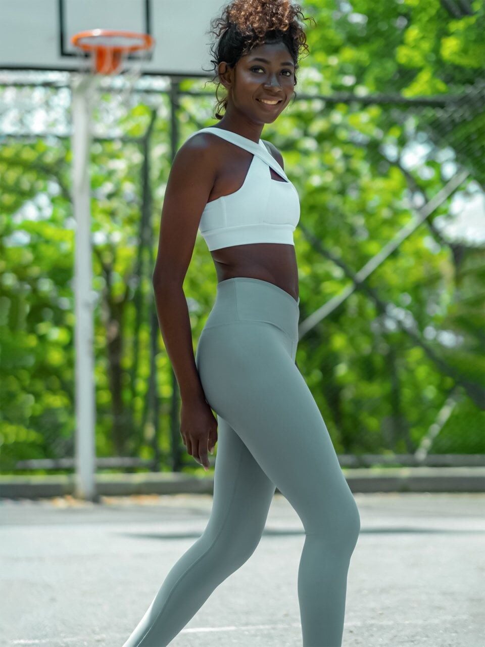 1098 We Waist Leggings Water Green