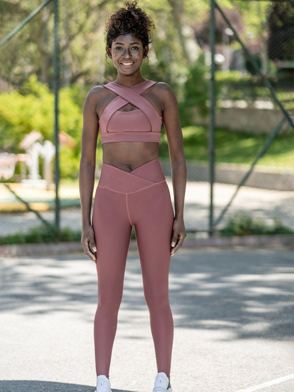 1100  We Waist Leggings Dark Rose