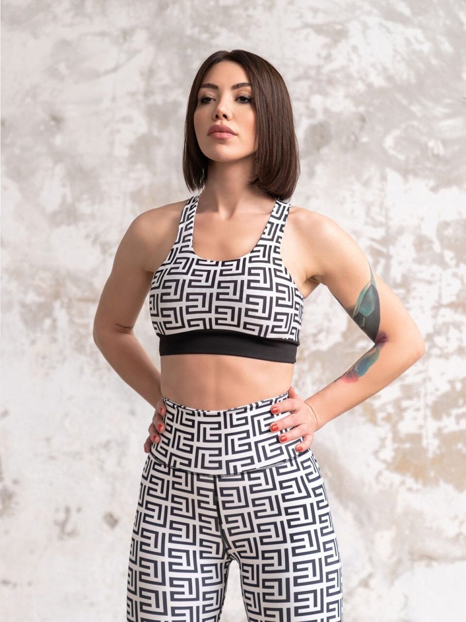 243 Patterned Spor Bra