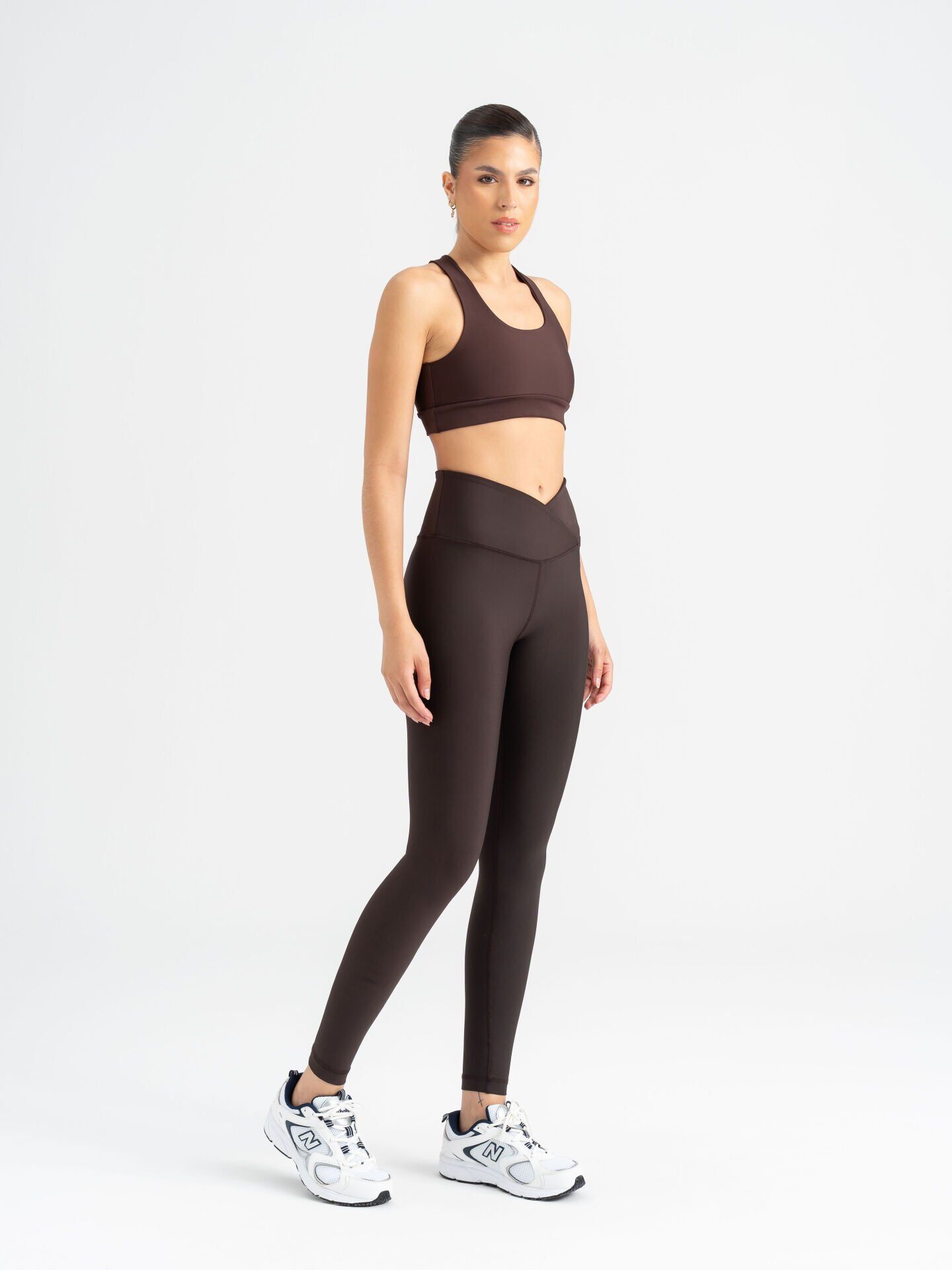 526 We Waist Leggings Brown Color