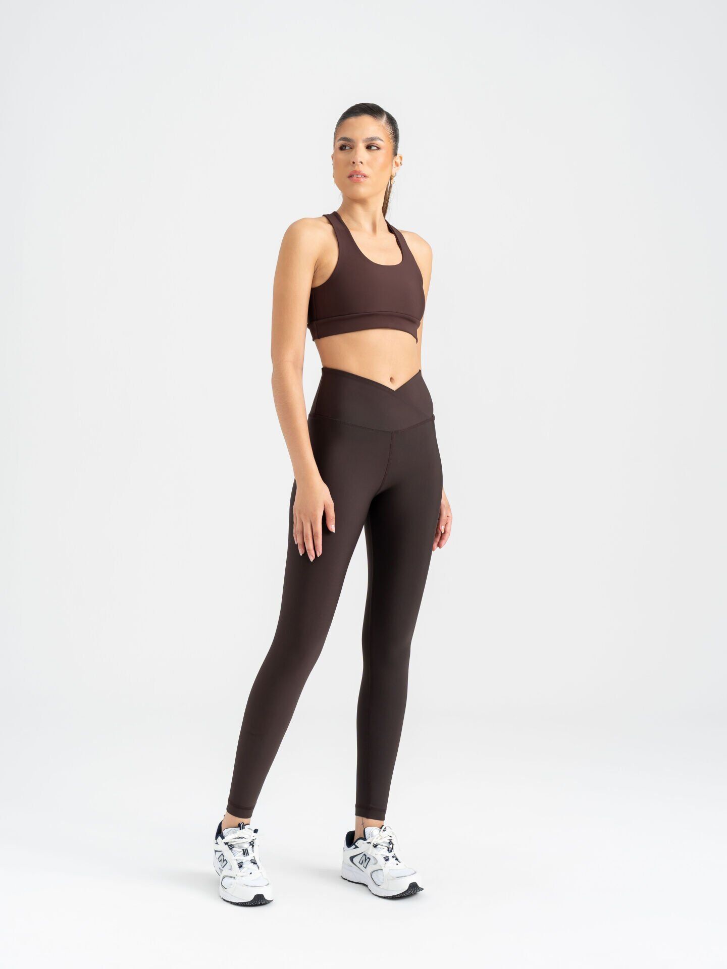 526 We Waist Leggings Brown Color