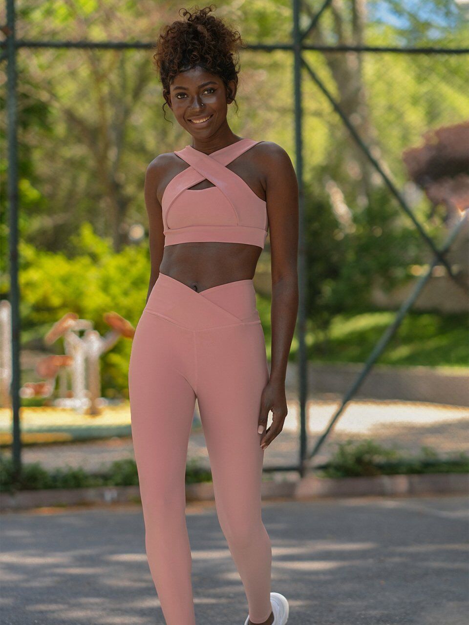 207 Decolette Spor Bra  Rose Color