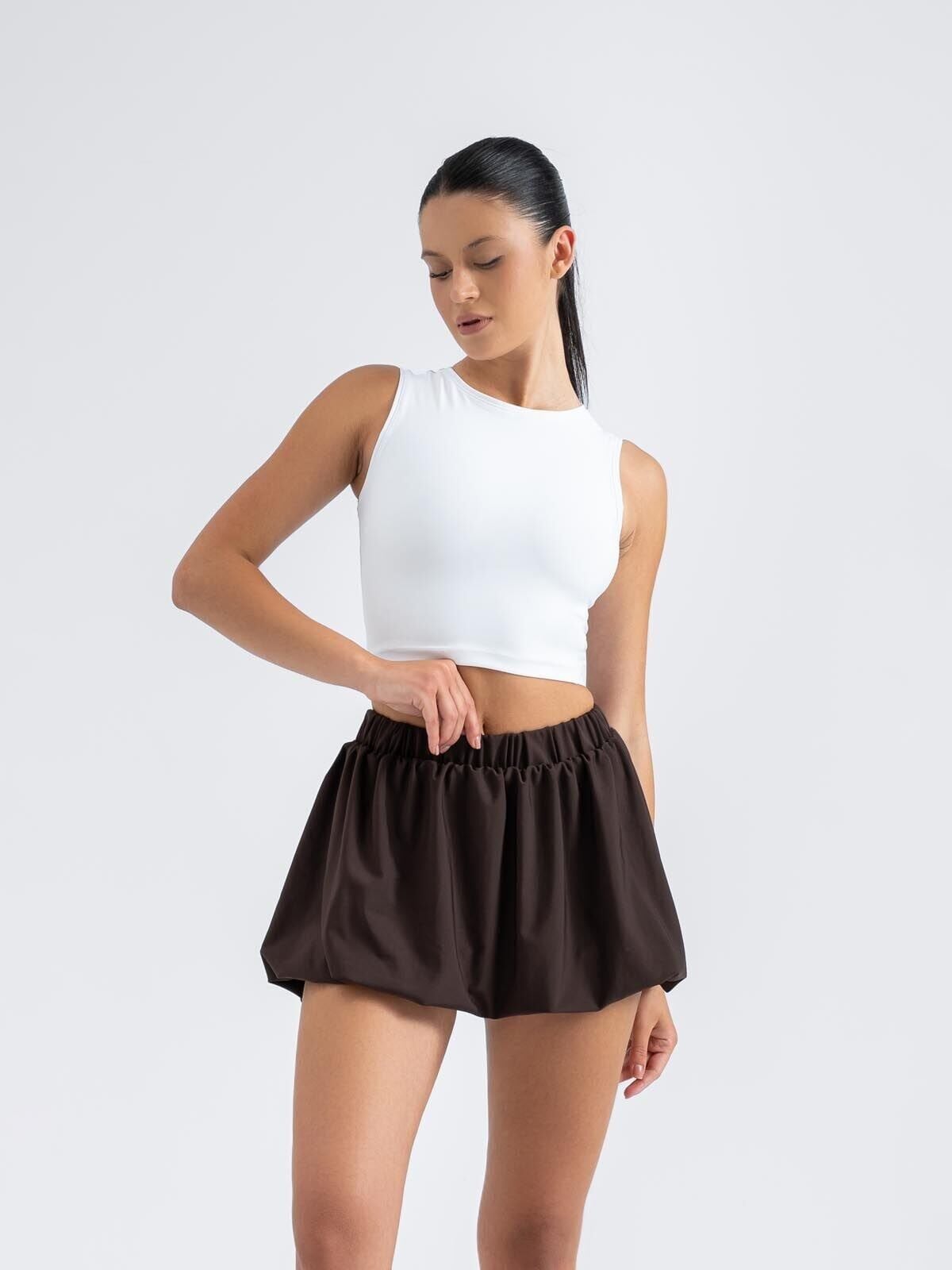 5103 Bubble Tennis - Padel Skirt Brown Color