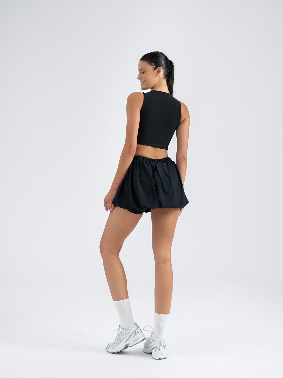 5100 Bubble Tennis-Padel Skirt Black Color