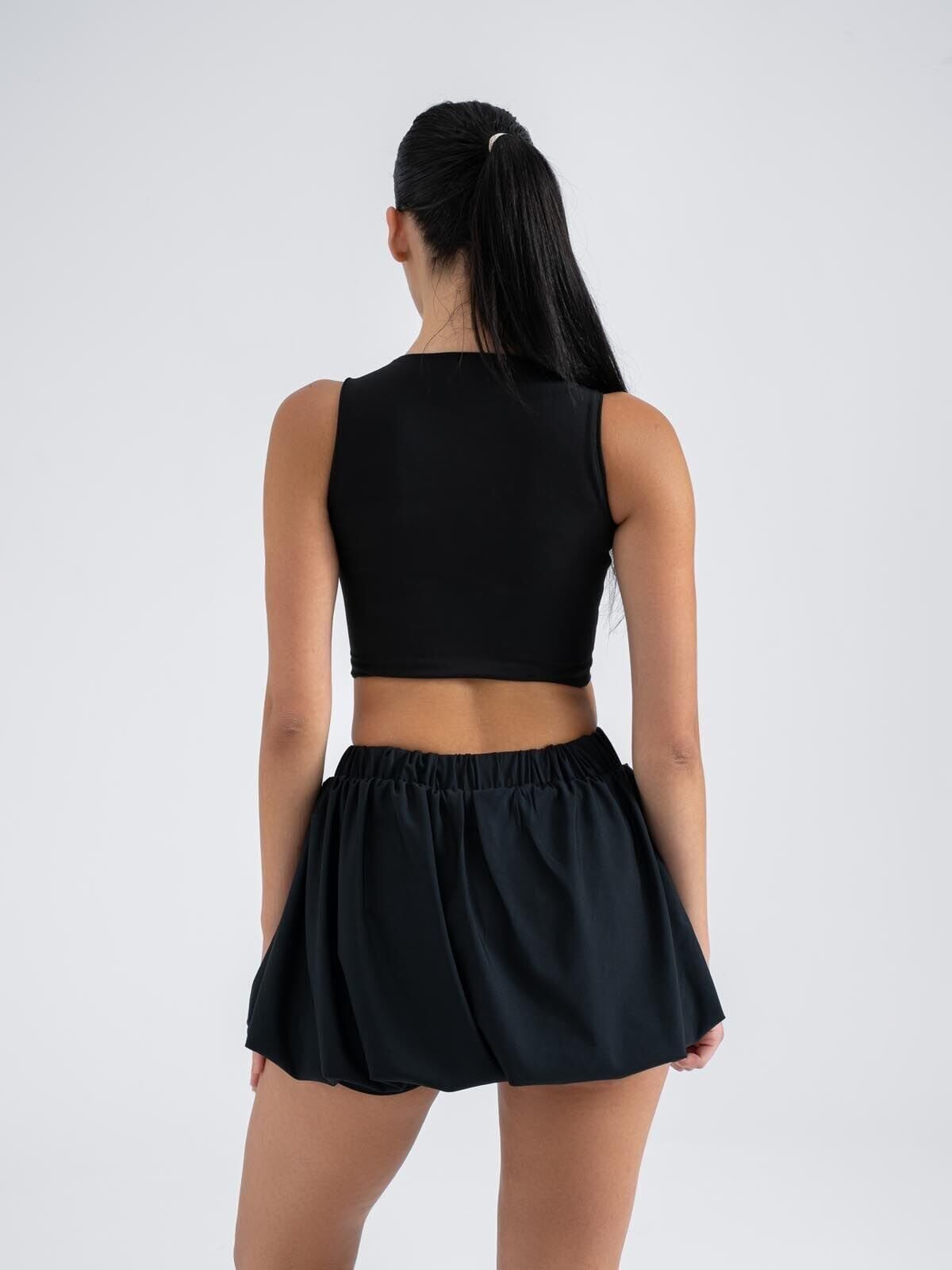5100 Bubble Tennis-Padel Skirt Black Color