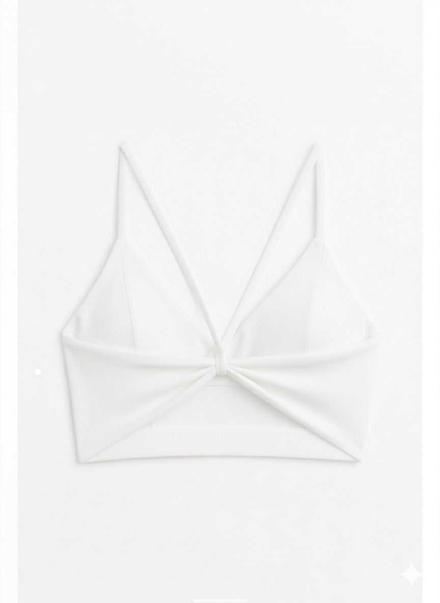529 Knot Spor Bra White Color