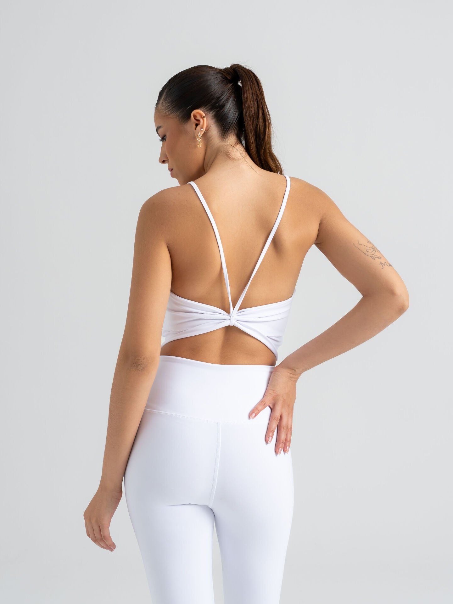 529 Knot Spor Bra White Color