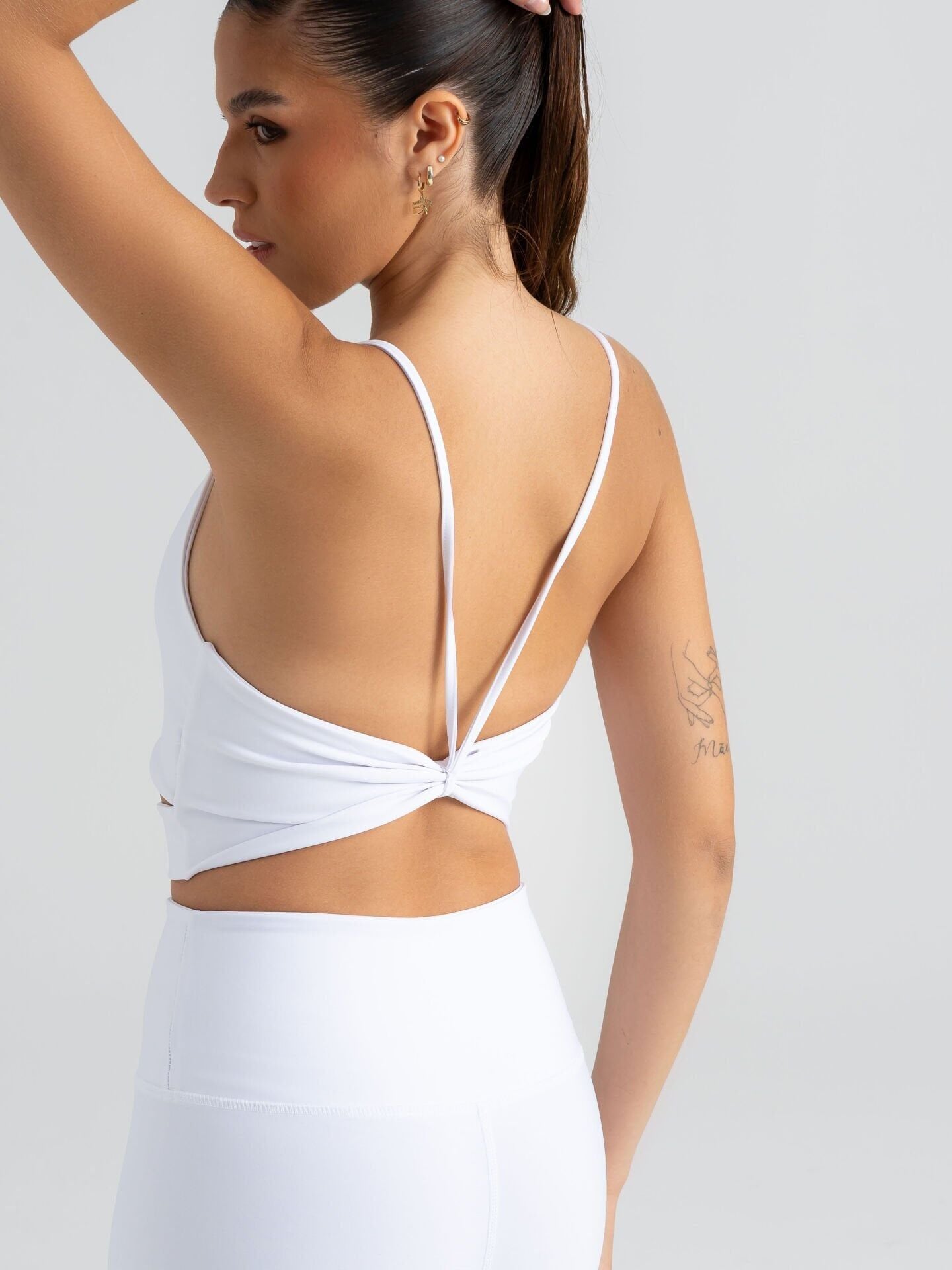 529 Knot Spor Bra White Color