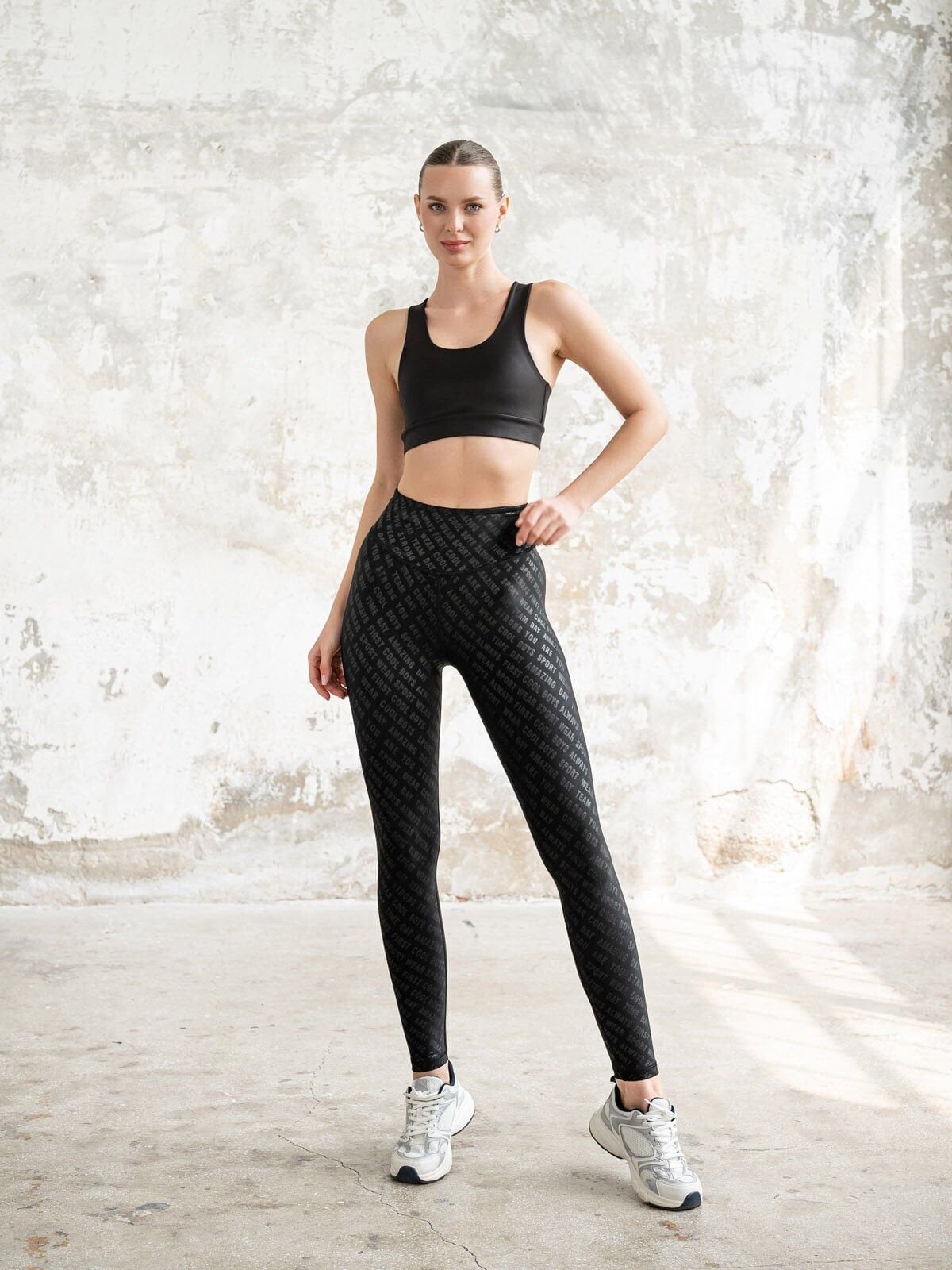 480 Le Port Leather Look Leggings
