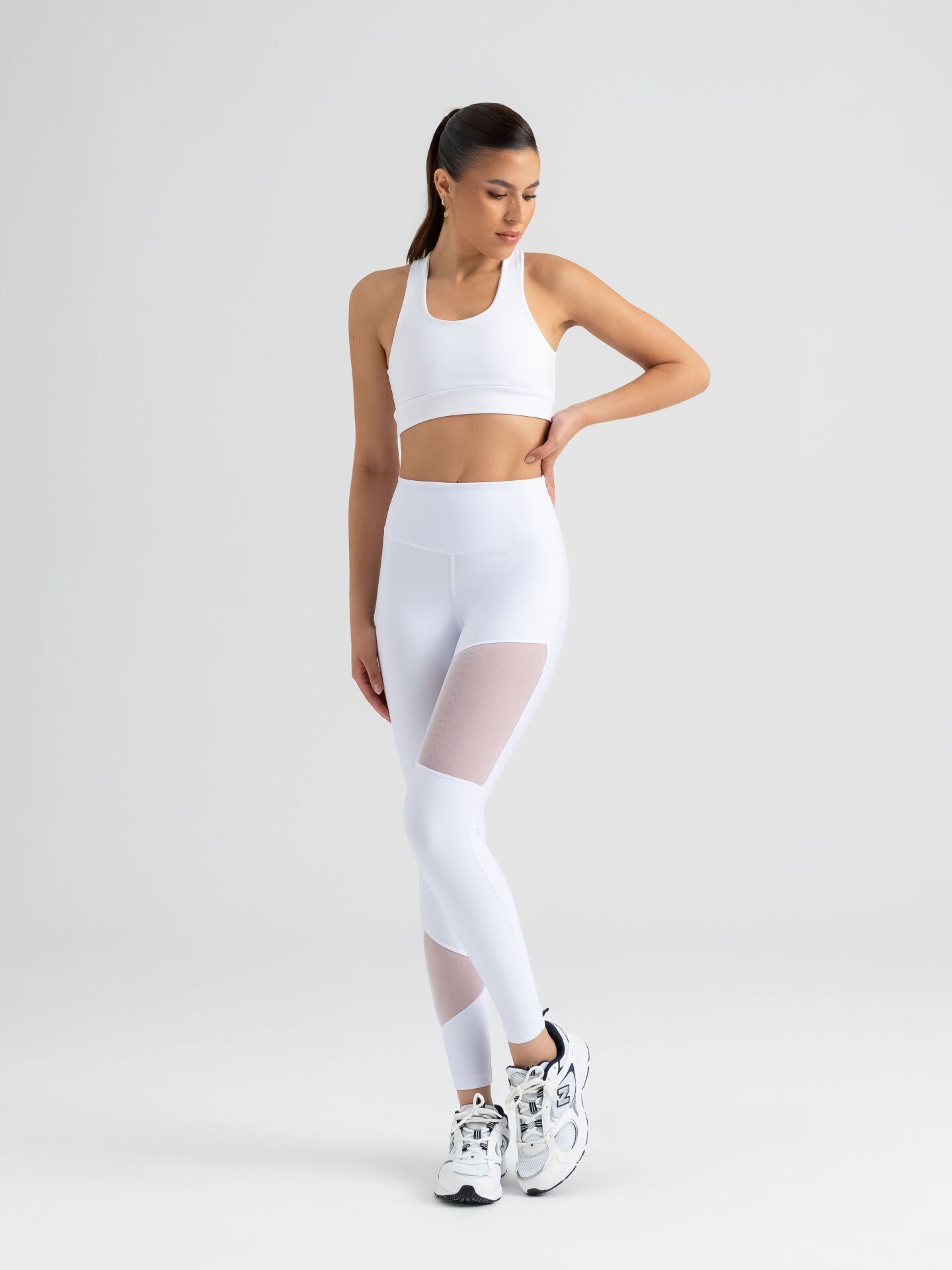 1016 Tülle Detailed Leggings